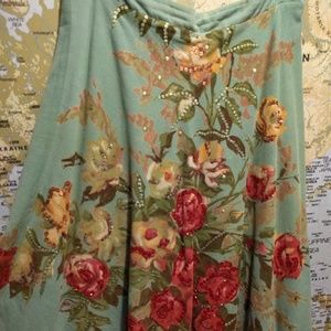 Yoana baraschi Anthropologie embellished skirt